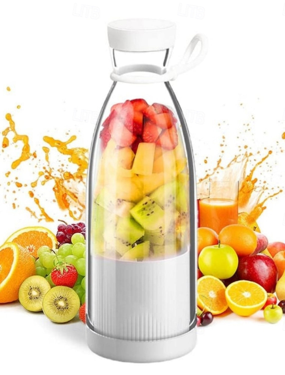 Mini Batidora de Fruta 380 ml Portátil y Recargable